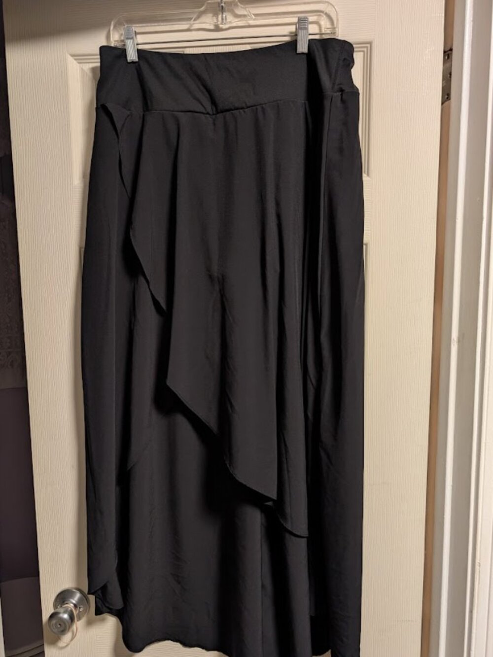 Lounge by the pool in this Women's Black Bathing Suite bottom and skirt Size XLG